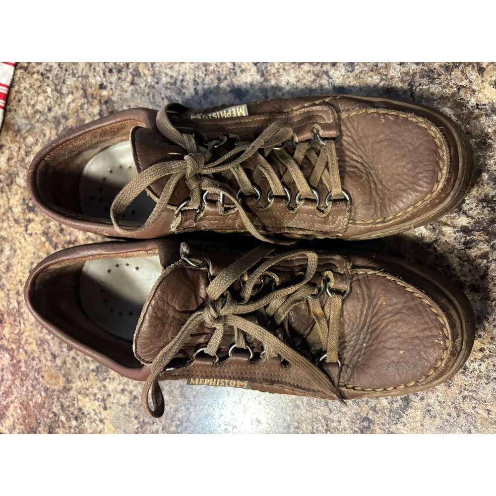 Mephisto Originals Lady Brown Leather Walking Shoes‎ Lug Sole US 8.5